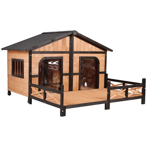 Wooden elevated backyard - wooden,
